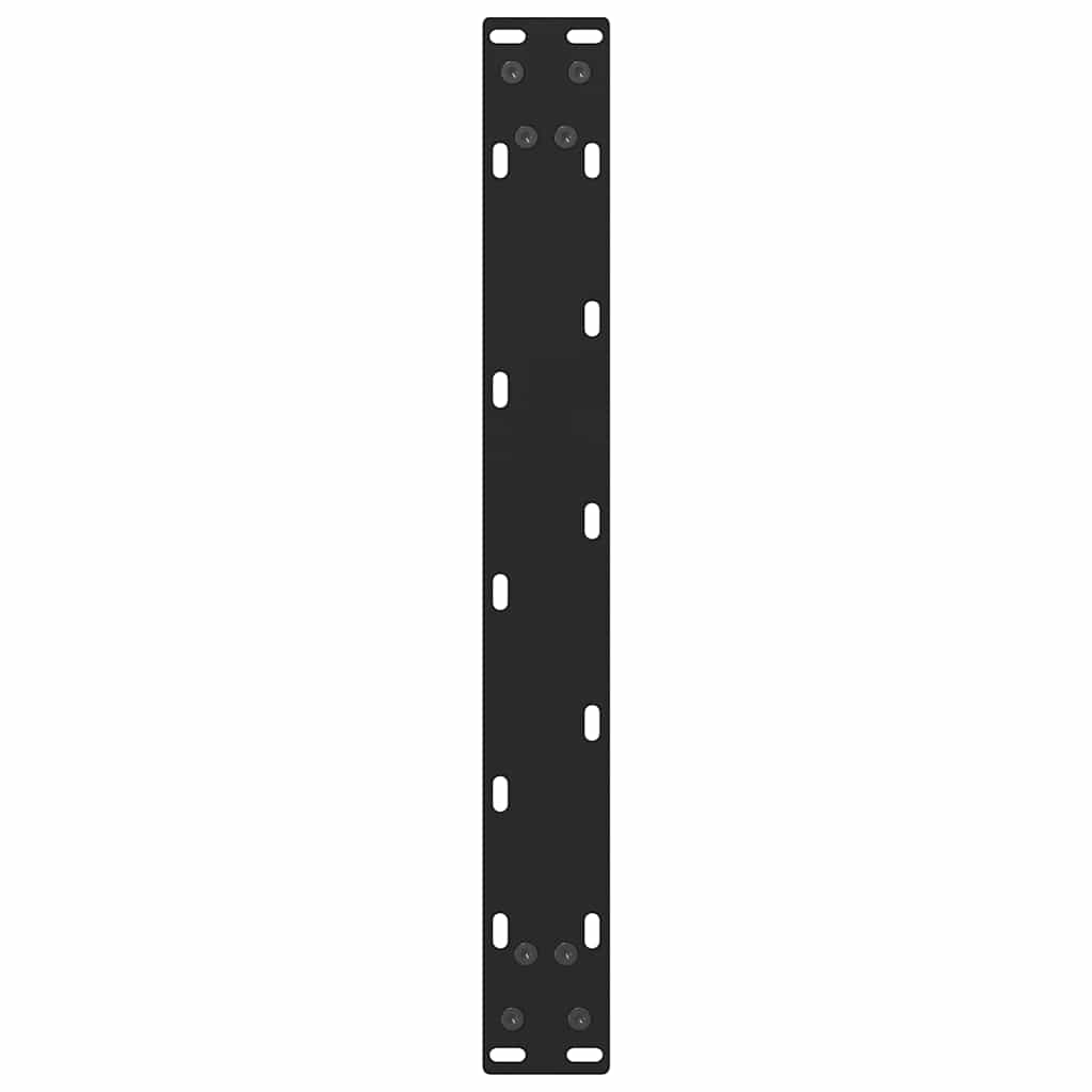 2 db fekete acél dohányzóasztal láb 50 x (30-31) cm