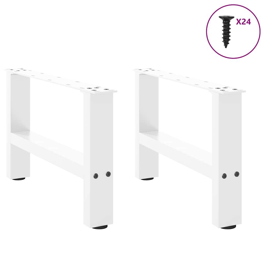 2 db fehér dohányzóasztal láb 50 x (30-31) cm acél