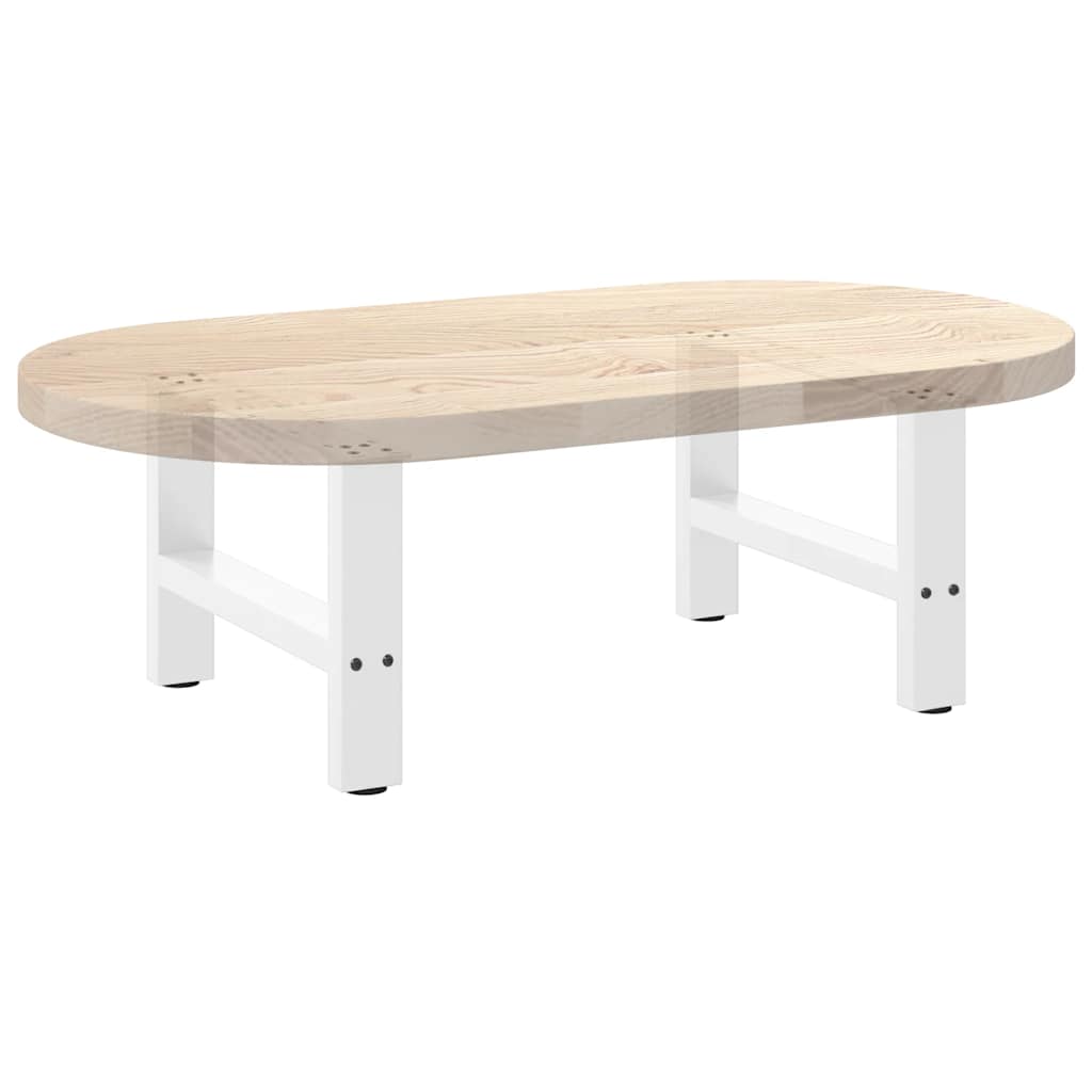 2 db fehér dohányzóasztal láb 50 x (30-31) cm acél