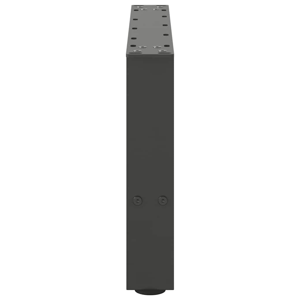 2 db antracitszürke acél dohányzóasztal láb 50x(30-31) cm