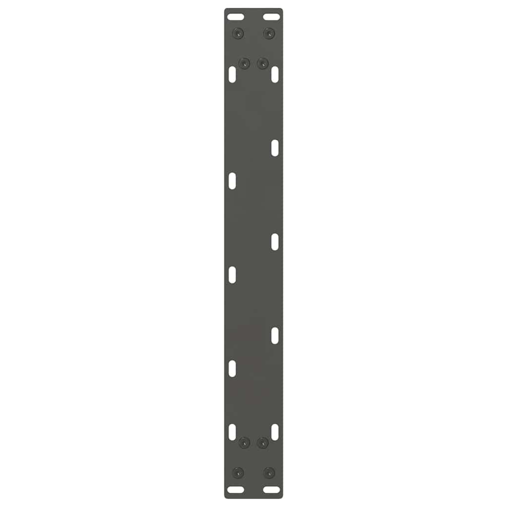 2 db antracitszürke acél dohányzóasztal láb 50x(30-31) cm