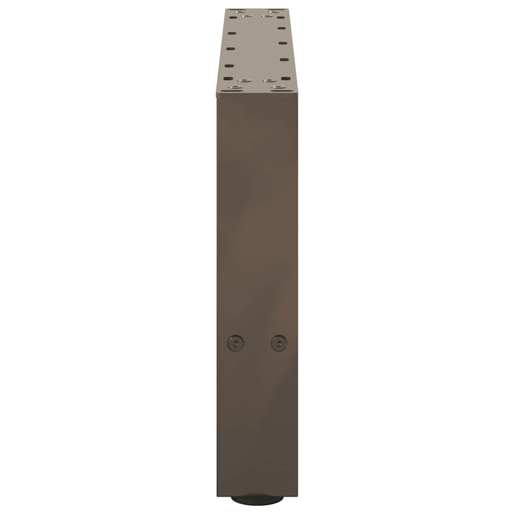 2 db natúr acél dohányzóasztal láb 50 x (30-31) cm acél