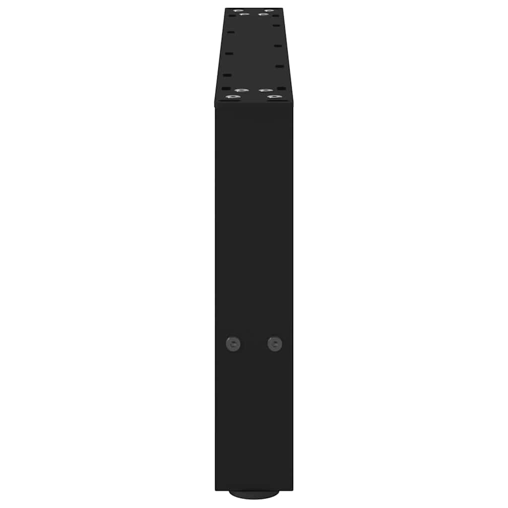 2 db fekete acél dohányzóasztal láb 60 x (30-31) cm
