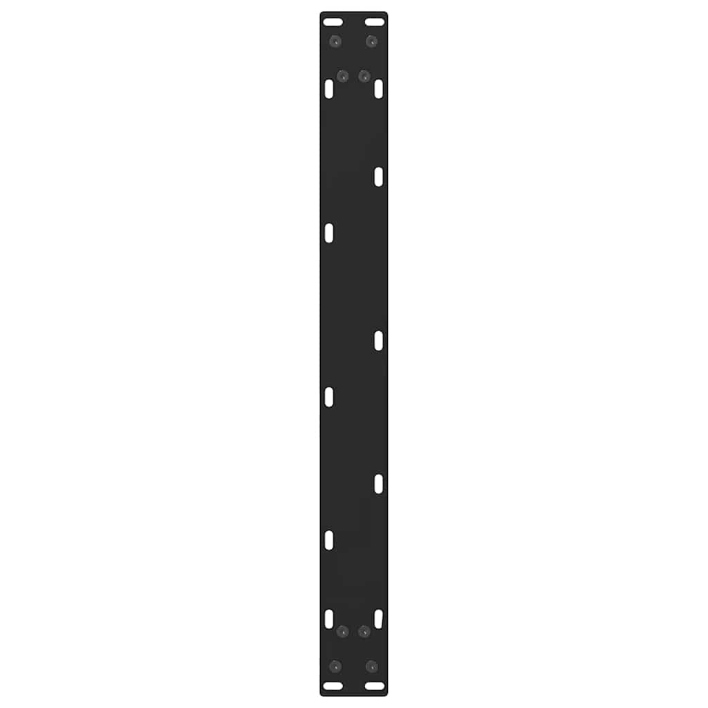 2 db fekete acél dohányzóasztal láb 60 x (30-31) cm