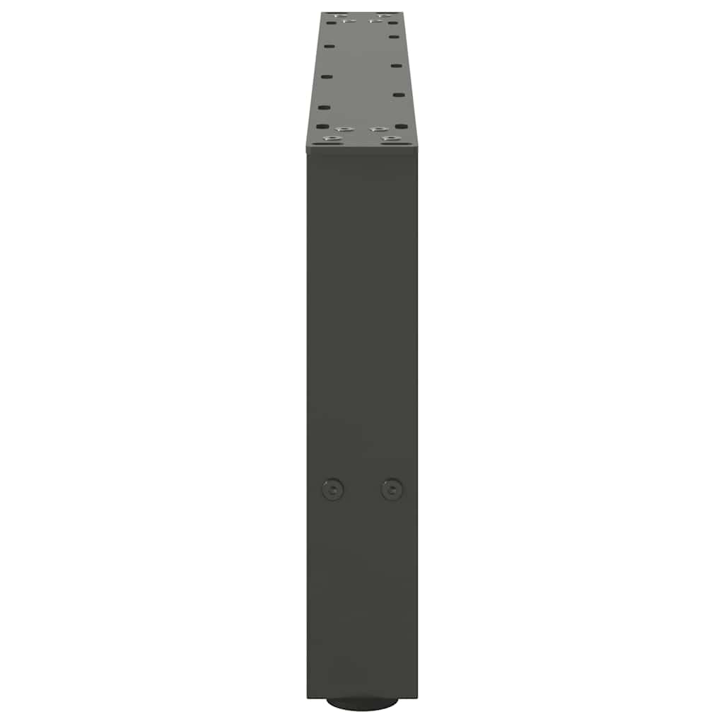 2 db antracitszürke acél dohányzóasztal láb 60 x (30-31) cm