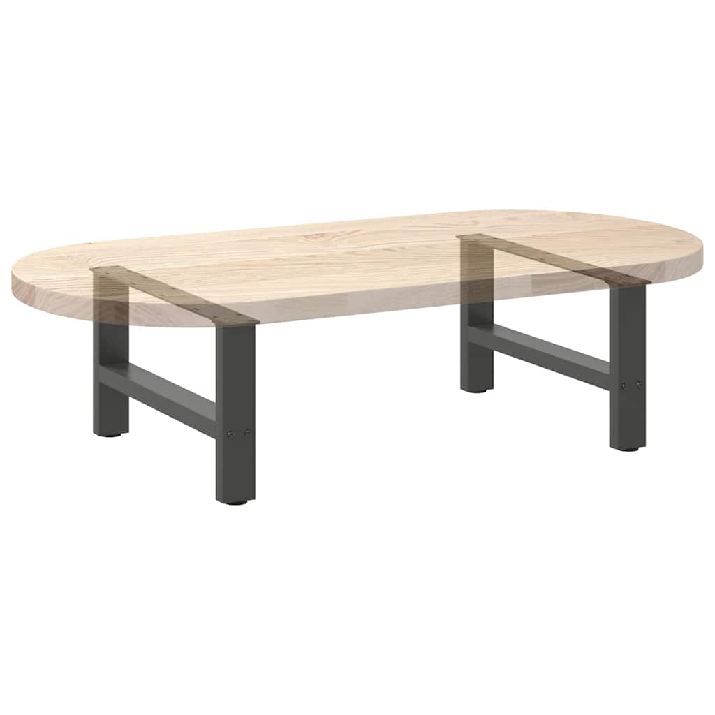 2 db antracitszürke acél dohányzóasztal láb 60 x (30-31) cm