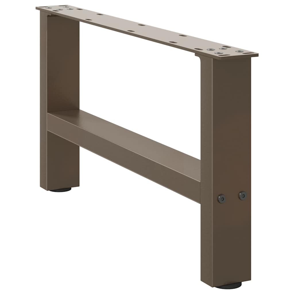 2 db natúr acél dohányzóasztal láb 60 x (30-31) cm acél