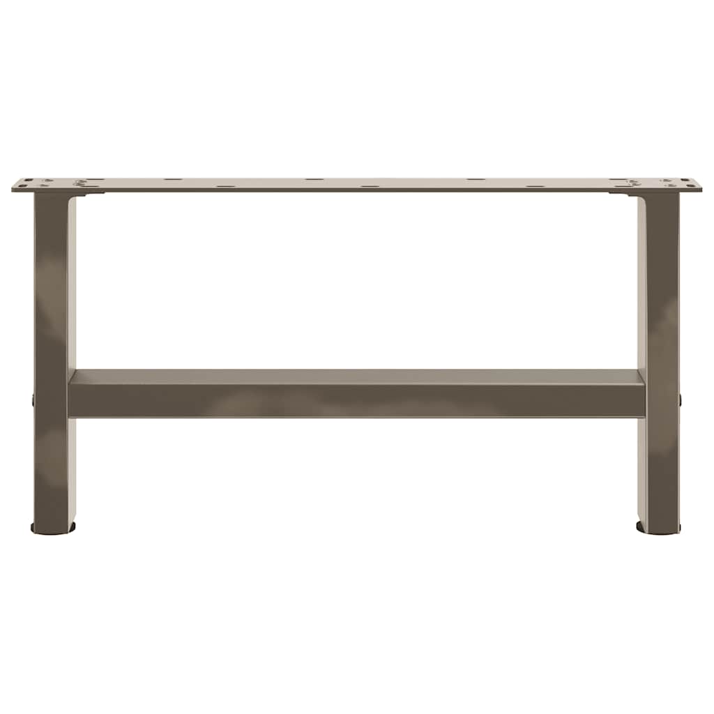 2 db natúr acél dohányzóasztal láb 60 x (30-31) cm acél