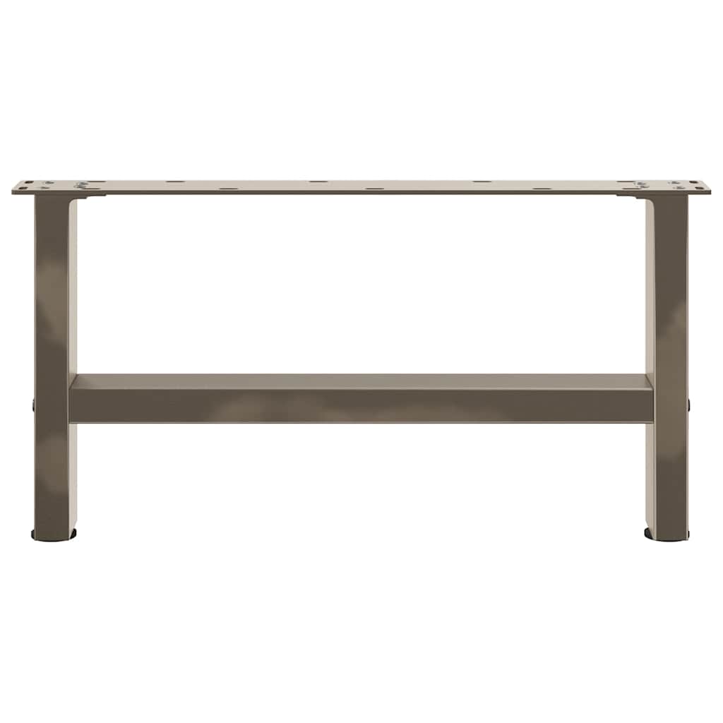 2 db natúr acél dohányzóasztal láb 60 x (30-31) cm acél