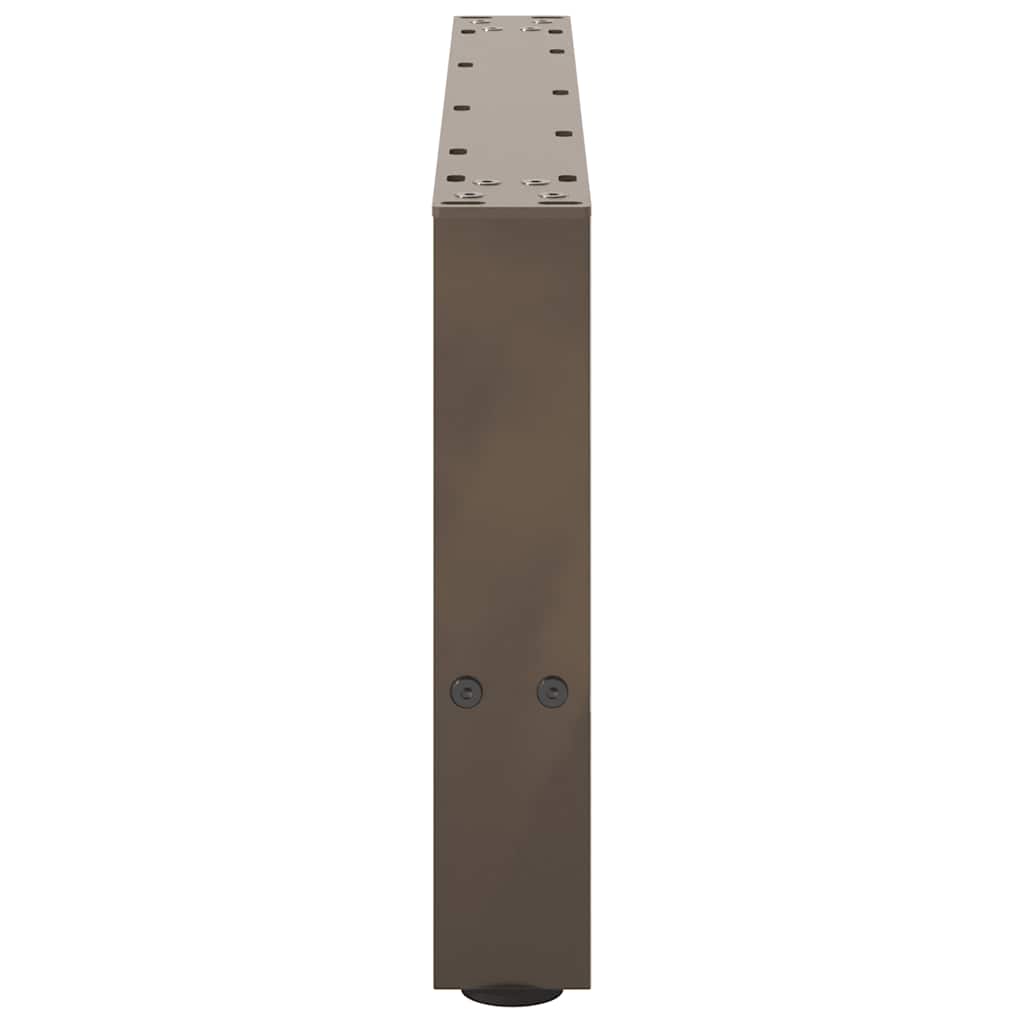 2 db natúr acél dohányzóasztal láb 60 x (30-31) cm acél