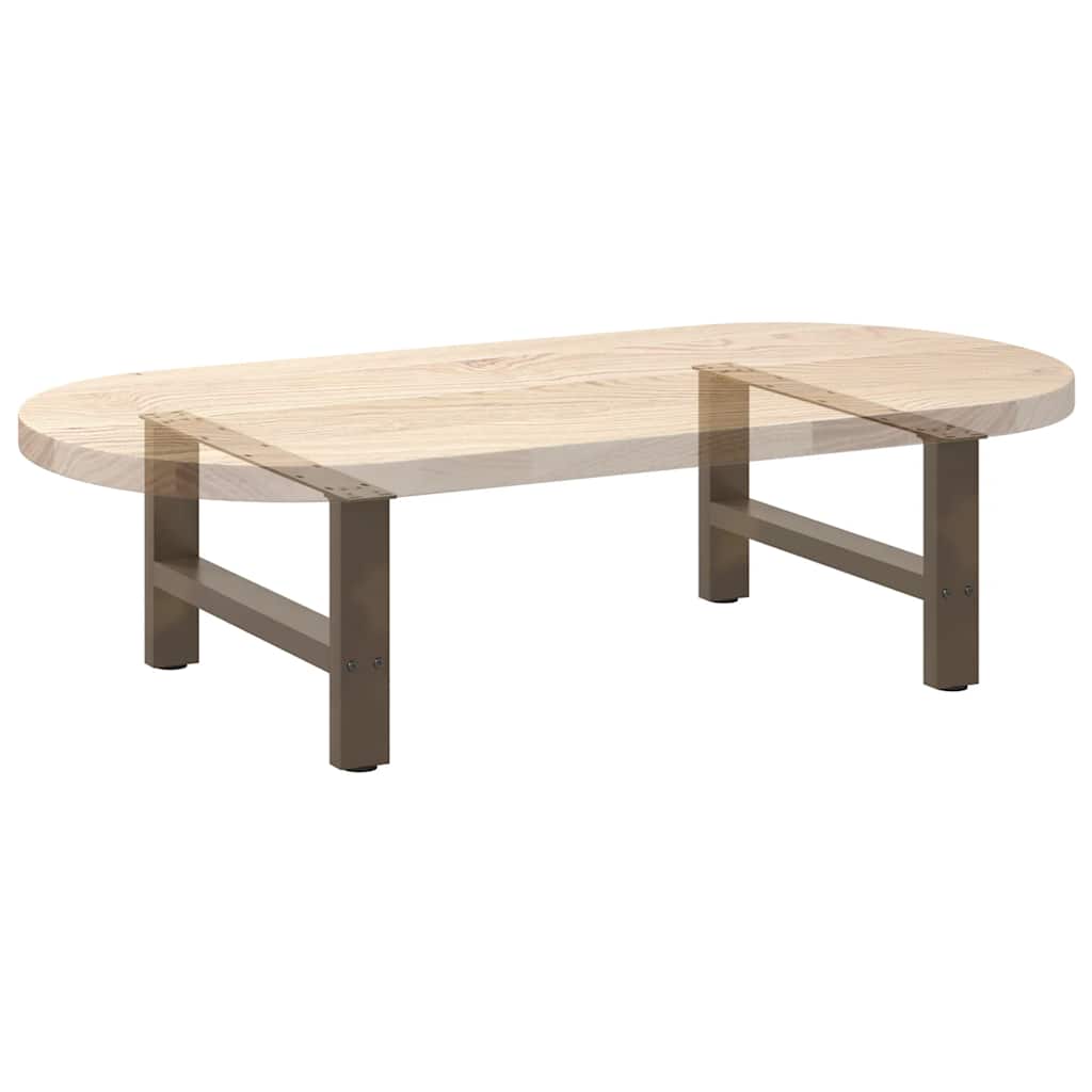 2 db natúr acél dohányzóasztal láb 60 x (30-31) cm acél