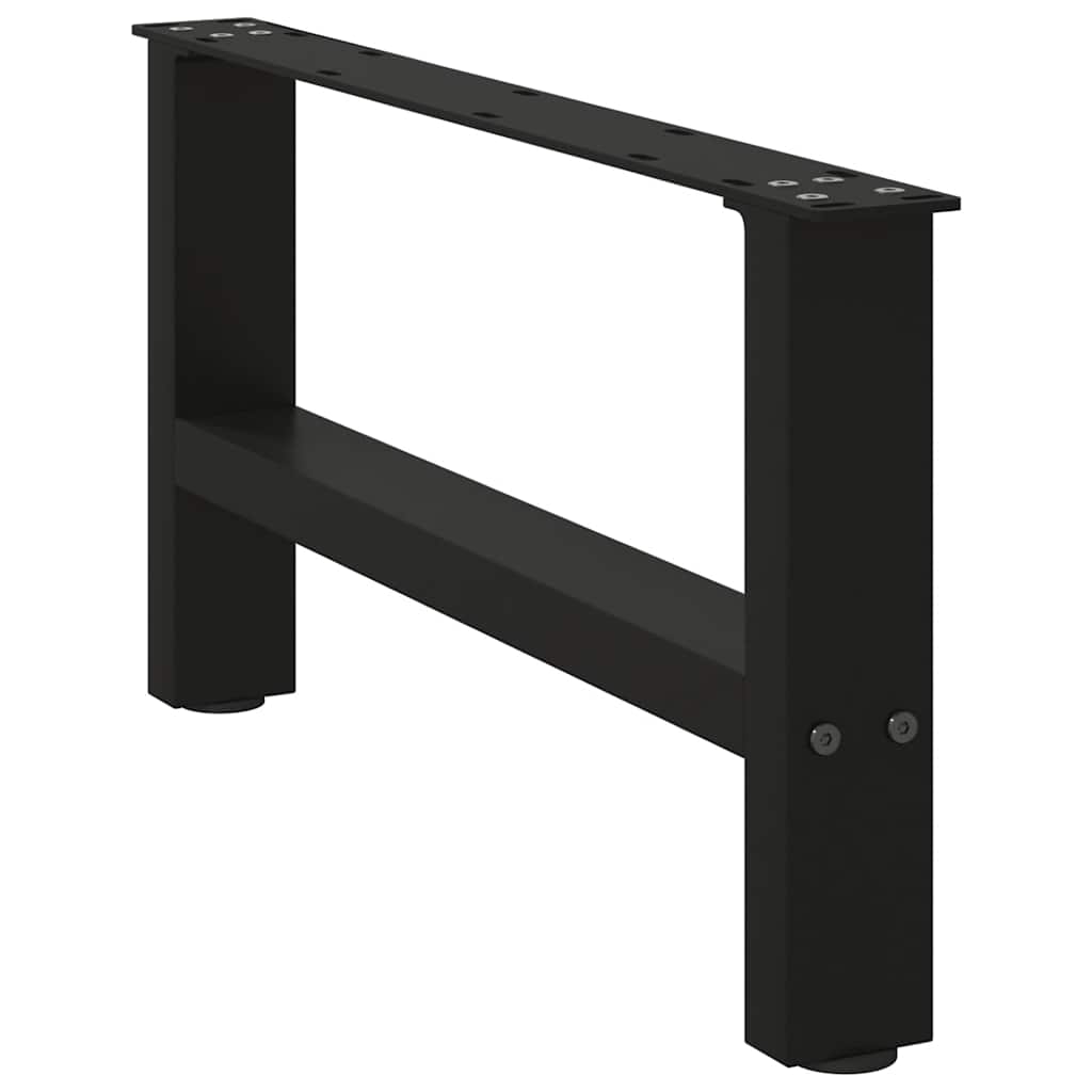 2 db fekete acél dohányzóasztal láb 70 x (30-31) cm