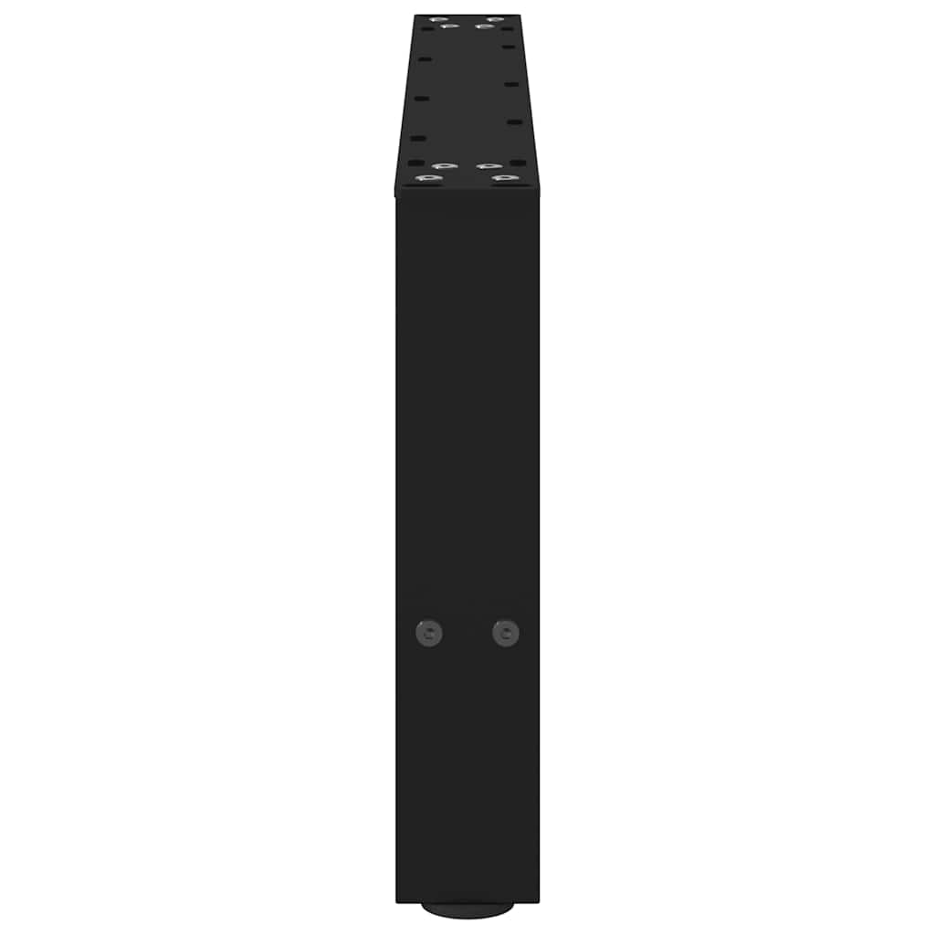 2 db fekete acél dohányzóasztal láb 70 x (30-31) cm
