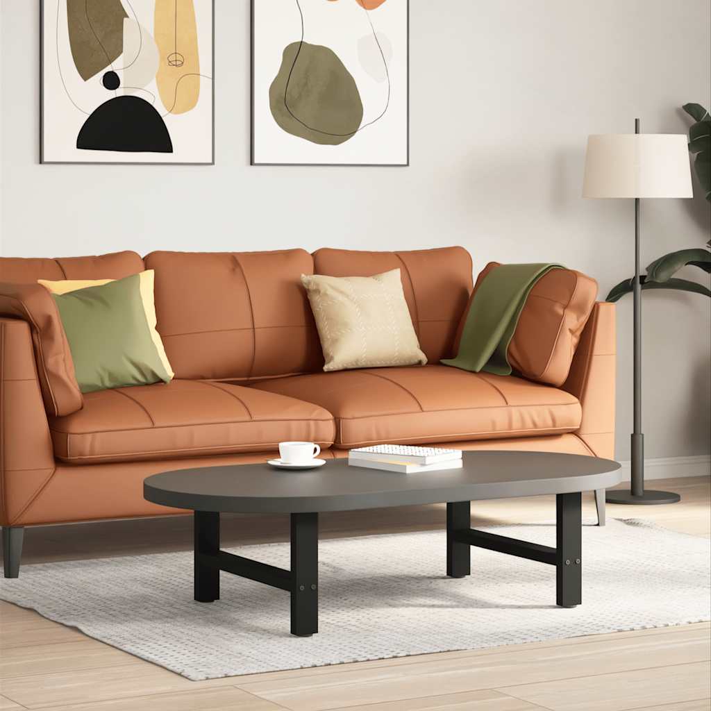 2 db fekete acél dohányzóasztal láb 70 x (30-31) cm