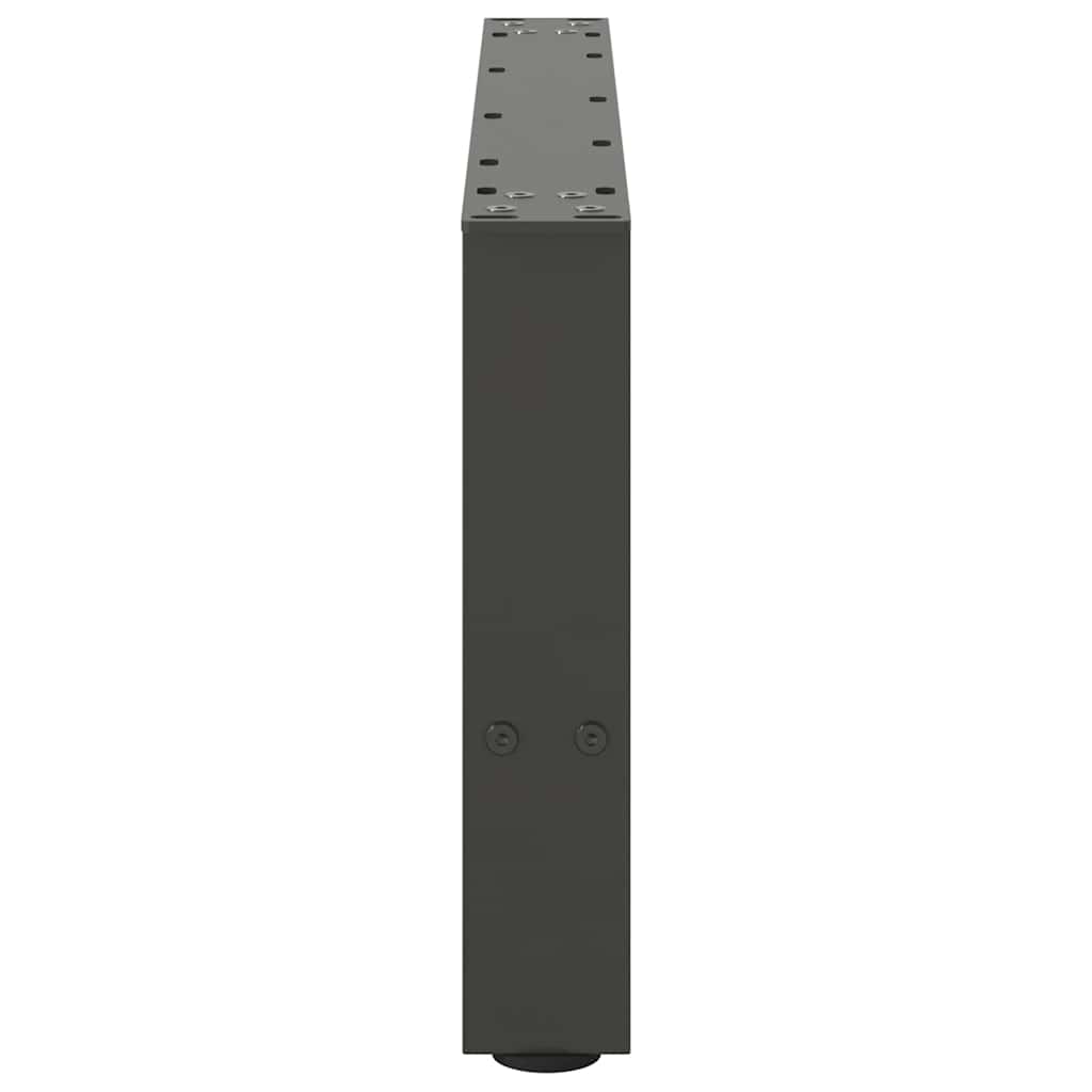 2 db antracitszürke acél dohányzóasztal láb 70 x (30-31) cm