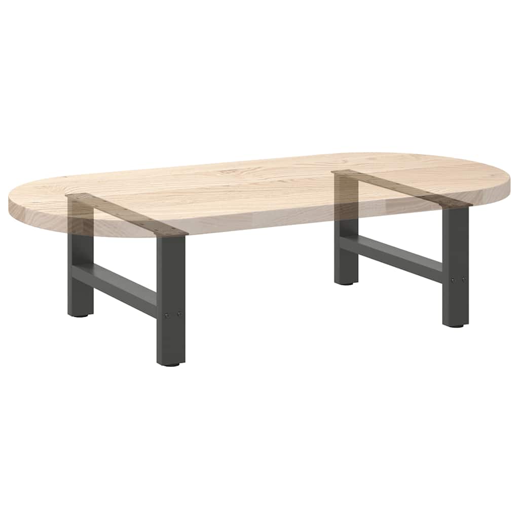 2 db antracitszürke acél dohányzóasztal láb 70 x (30-31) cm
