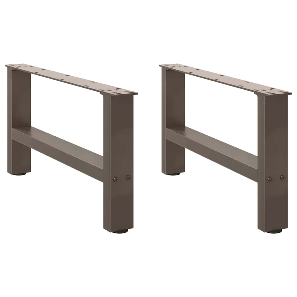 2 db natúr acél dohányzóasztal láb 70 x (30-31) cm acél
