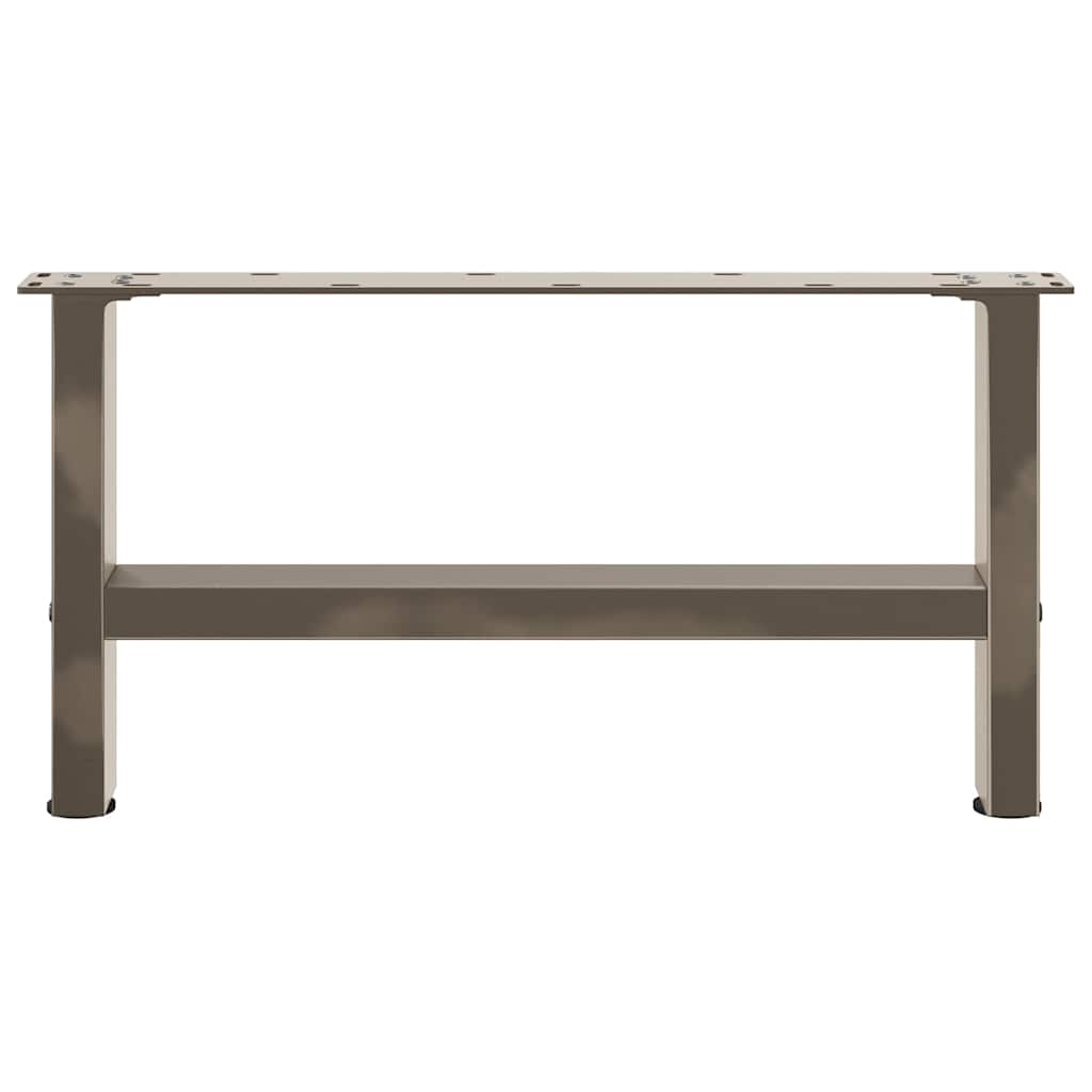 2 db natúr acél dohányzóasztal láb 70 x (30-31) cm acél