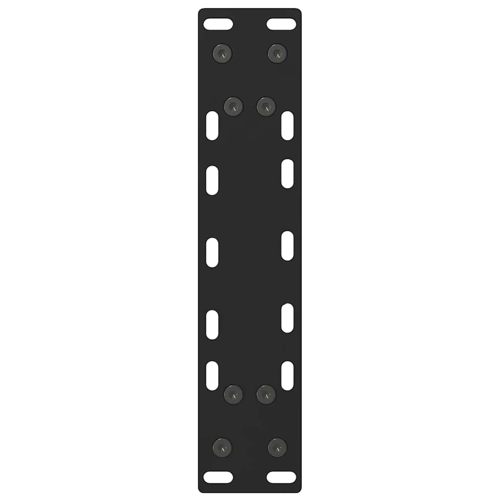 2 db fekete acél dohányzóasztal láb 28 x (42-43) cm