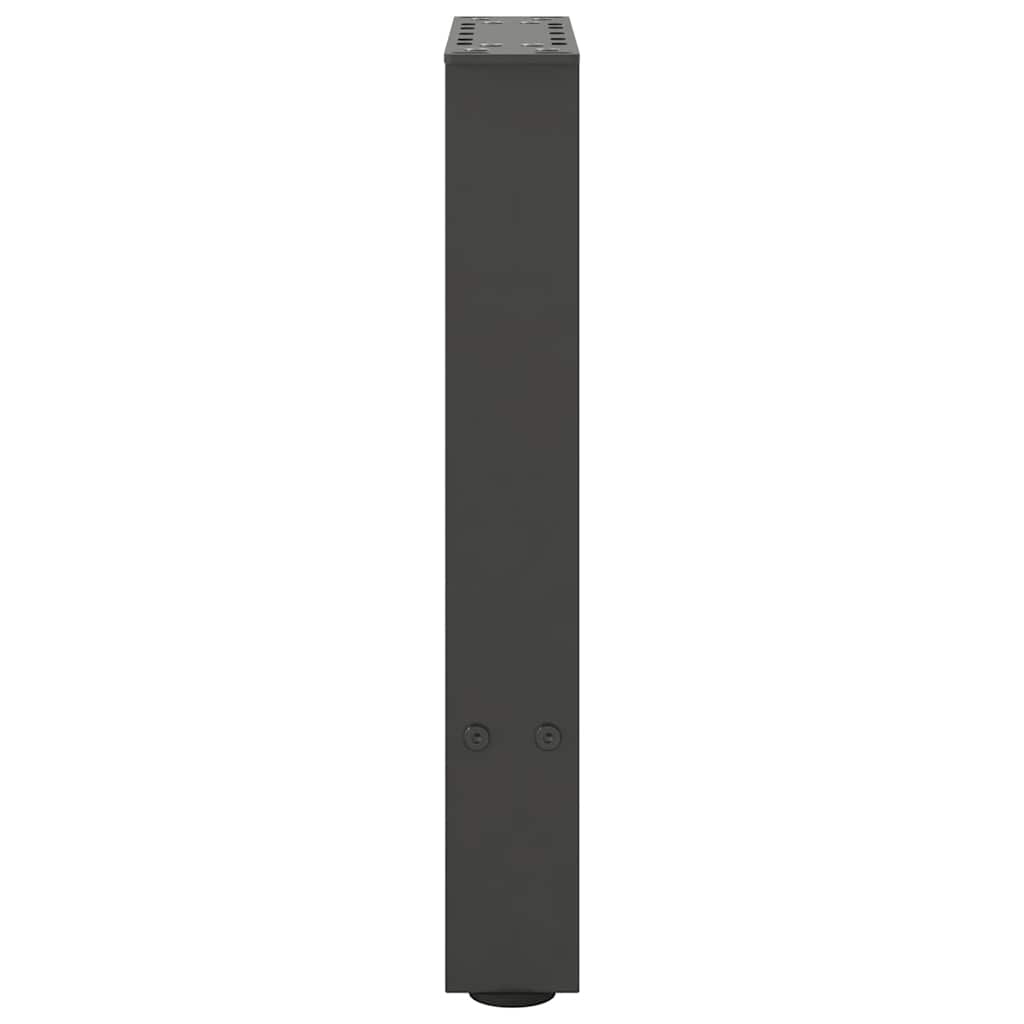 2 db antracitszürke acél dohányzóasztal láb 28 x (42-43) cm