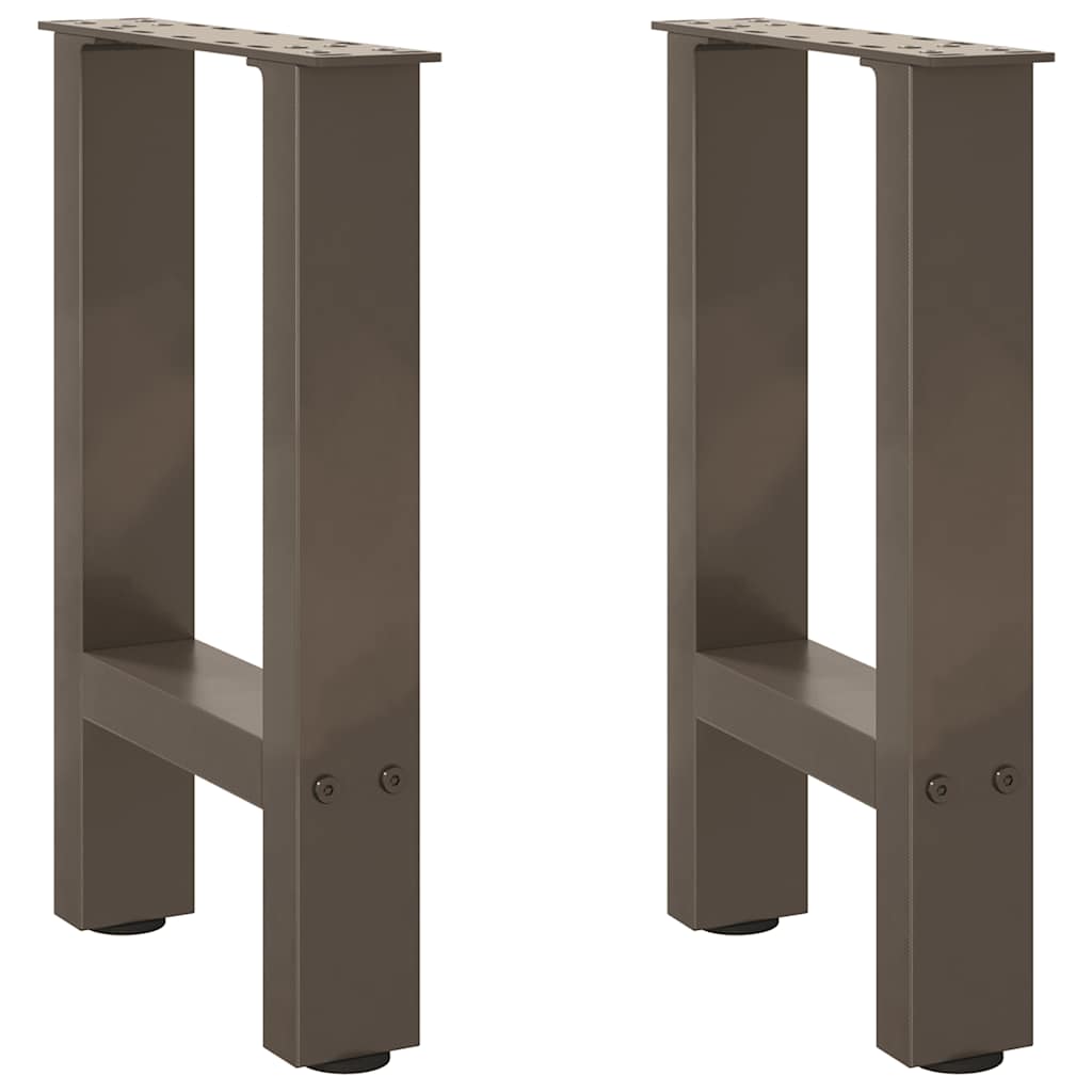 2 db natúr acél dohányzóasztal láb 28 x (42-43) cm acél