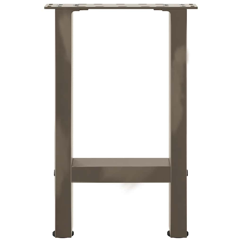 2 db natúr acél dohányzóasztal láb 28 x (42-43) cm acél