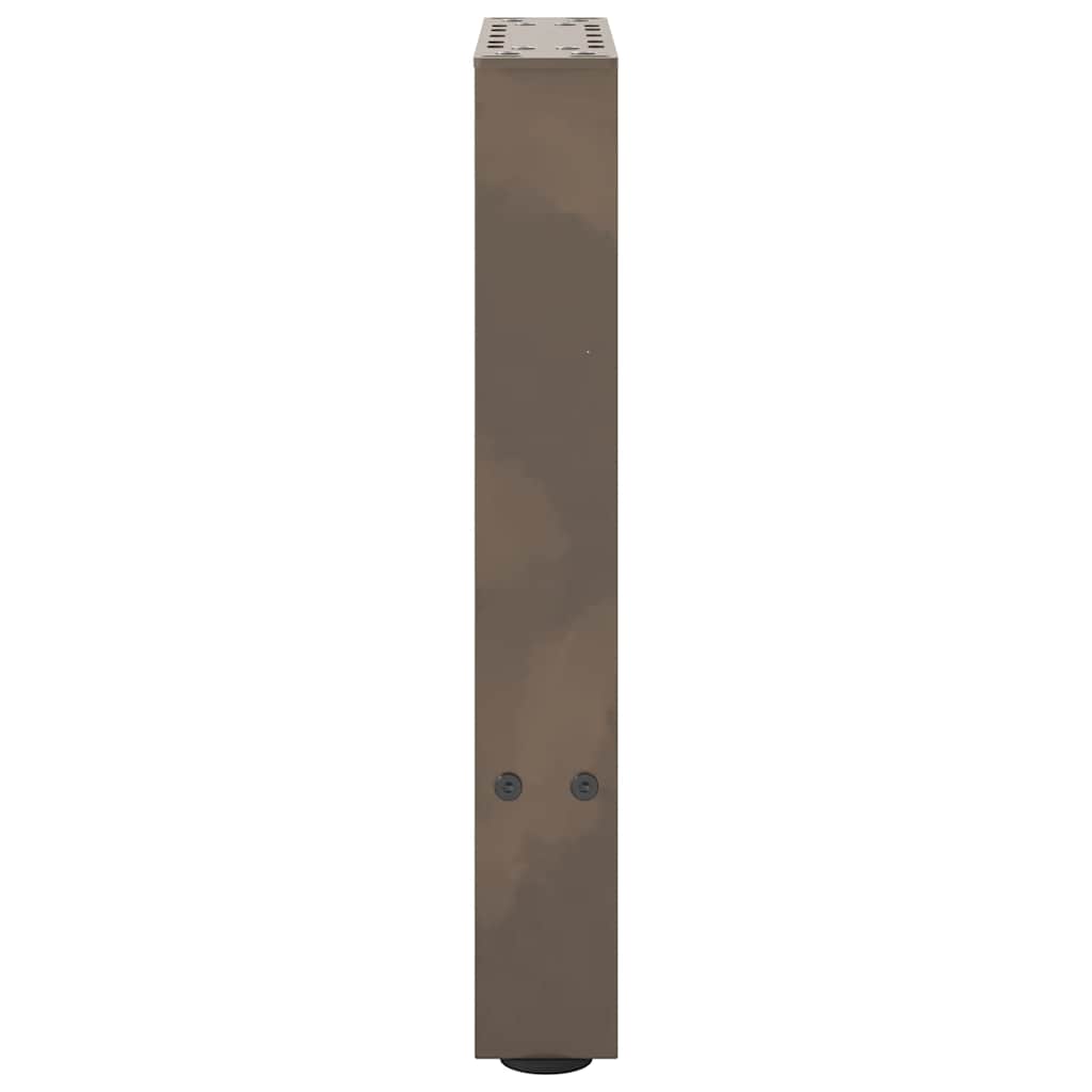 2 db natúr acél dohányzóasztal láb 28 x (42-43) cm acél