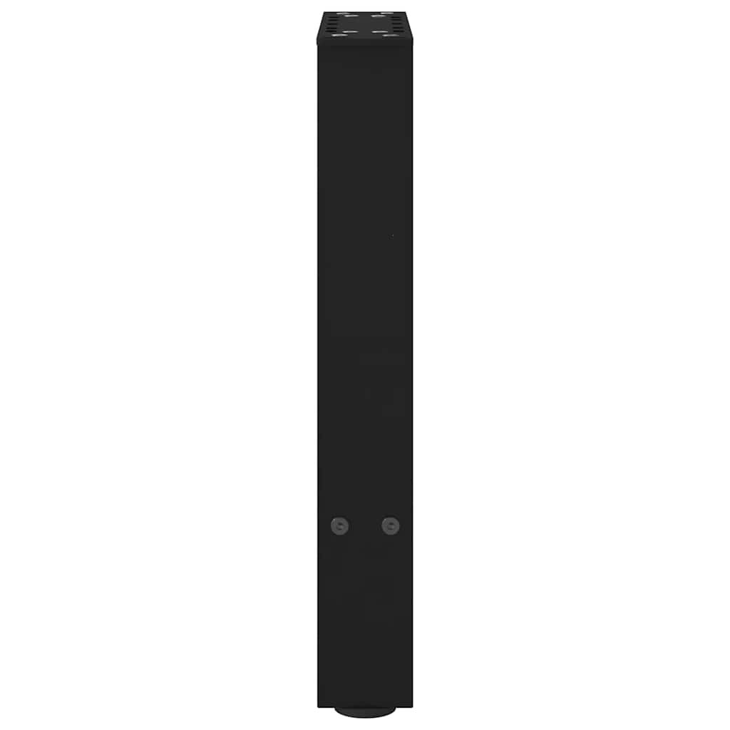2 db fekete acél dohányzóasztal láb 38 x (42-43) cm