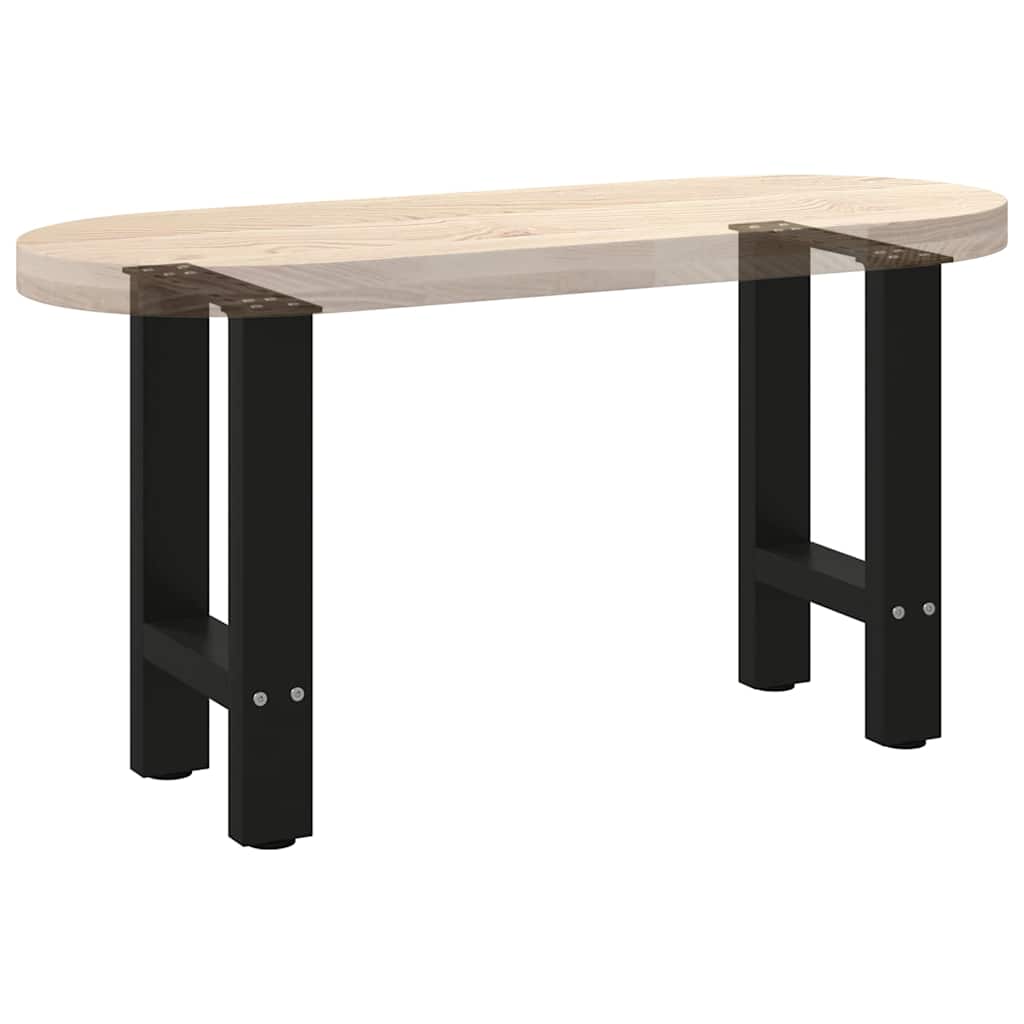 2 db fekete acél dohányzóasztal láb 38 x (42-43) cm