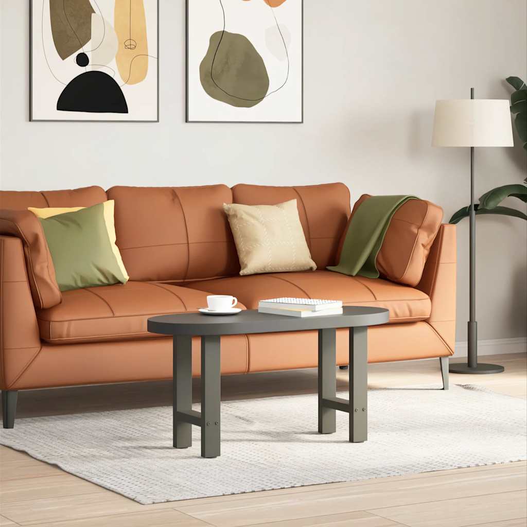 2 db antracitszürke acél dohányzóasztal láb 38x(42-43) cm