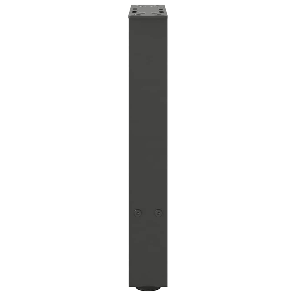 2 db antracitszürke acél dohányzóasztal láb 38x(42-43) cm