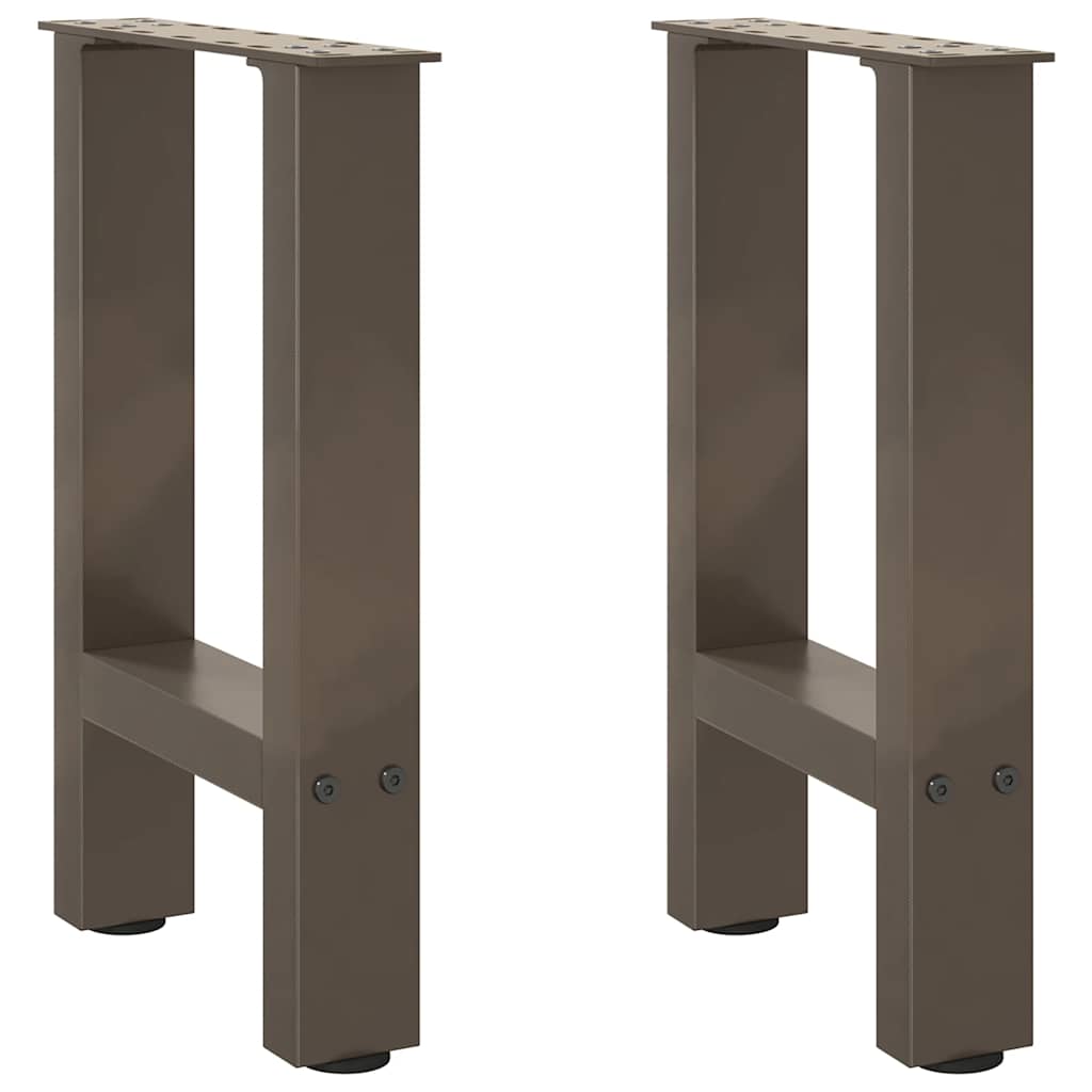 2 db natúr acél dohányzóasztal láb 38x(42-43) cm acél