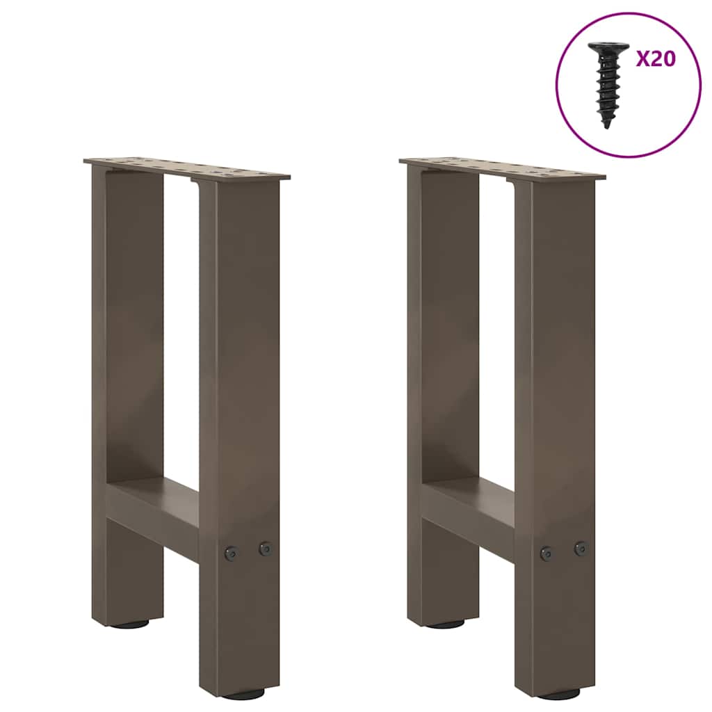 2 db natúr acél dohányzóasztal láb 38x(42-43) cm acél