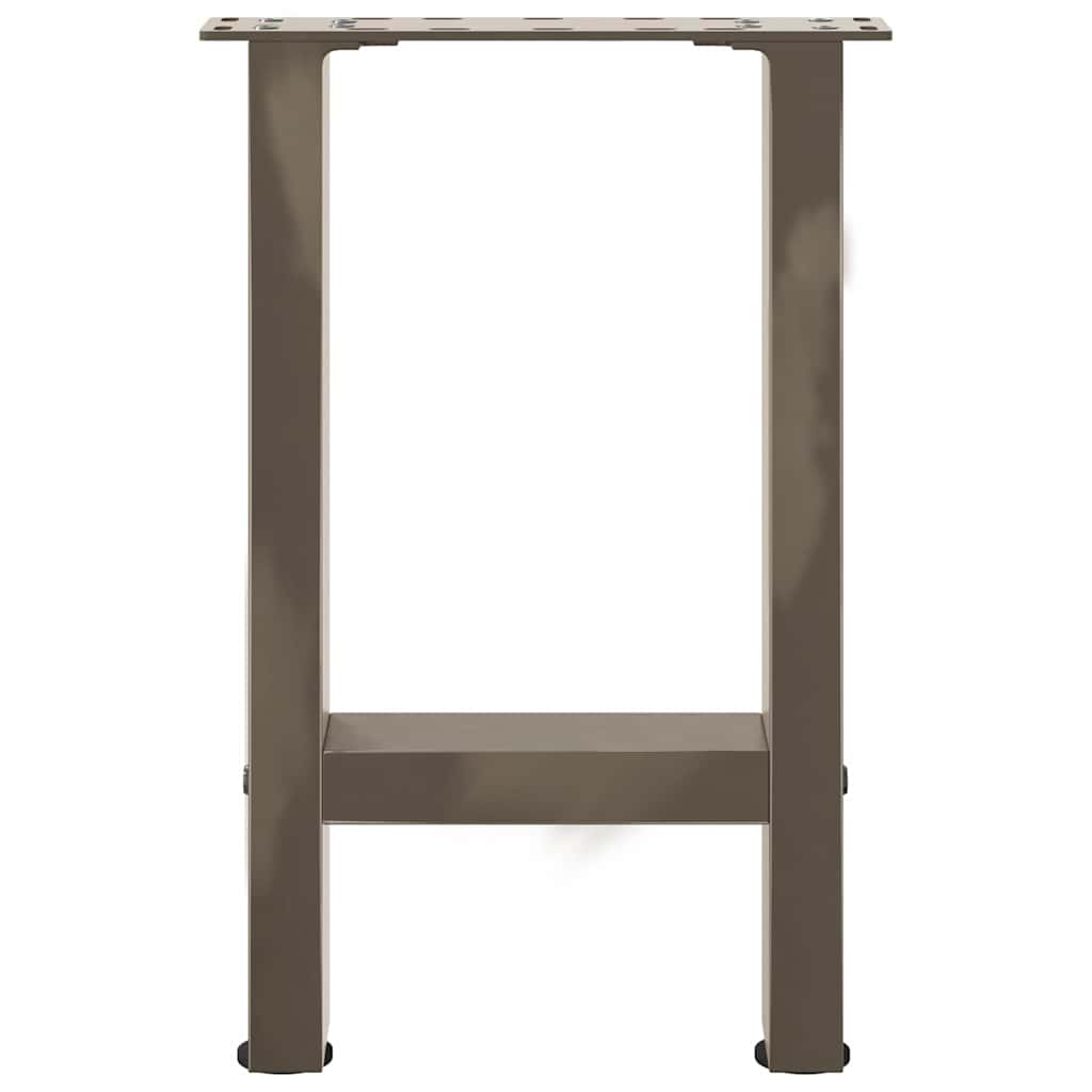 2 db natúr acél dohányzóasztal láb 38x(42-43) cm acél
