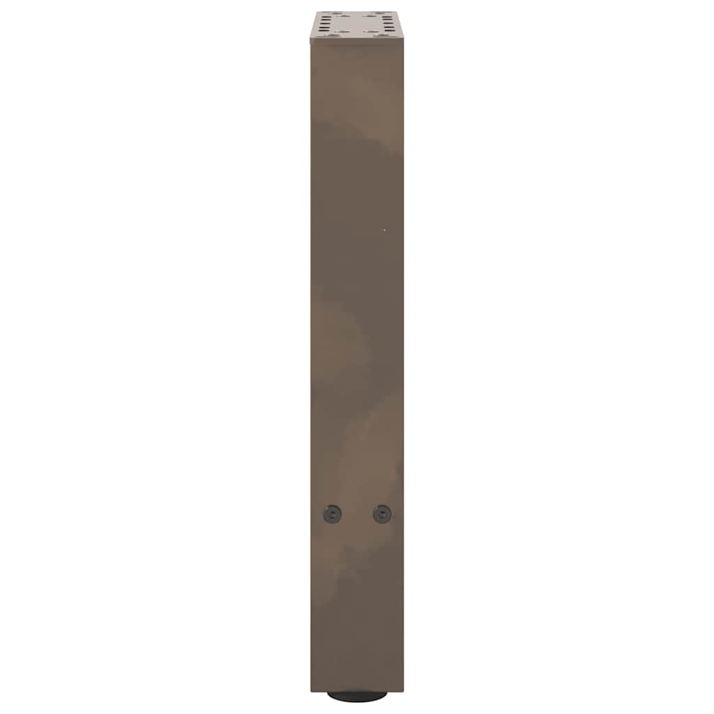 2 db natúr acél dohányzóasztal láb 38x(42-43) cm acél