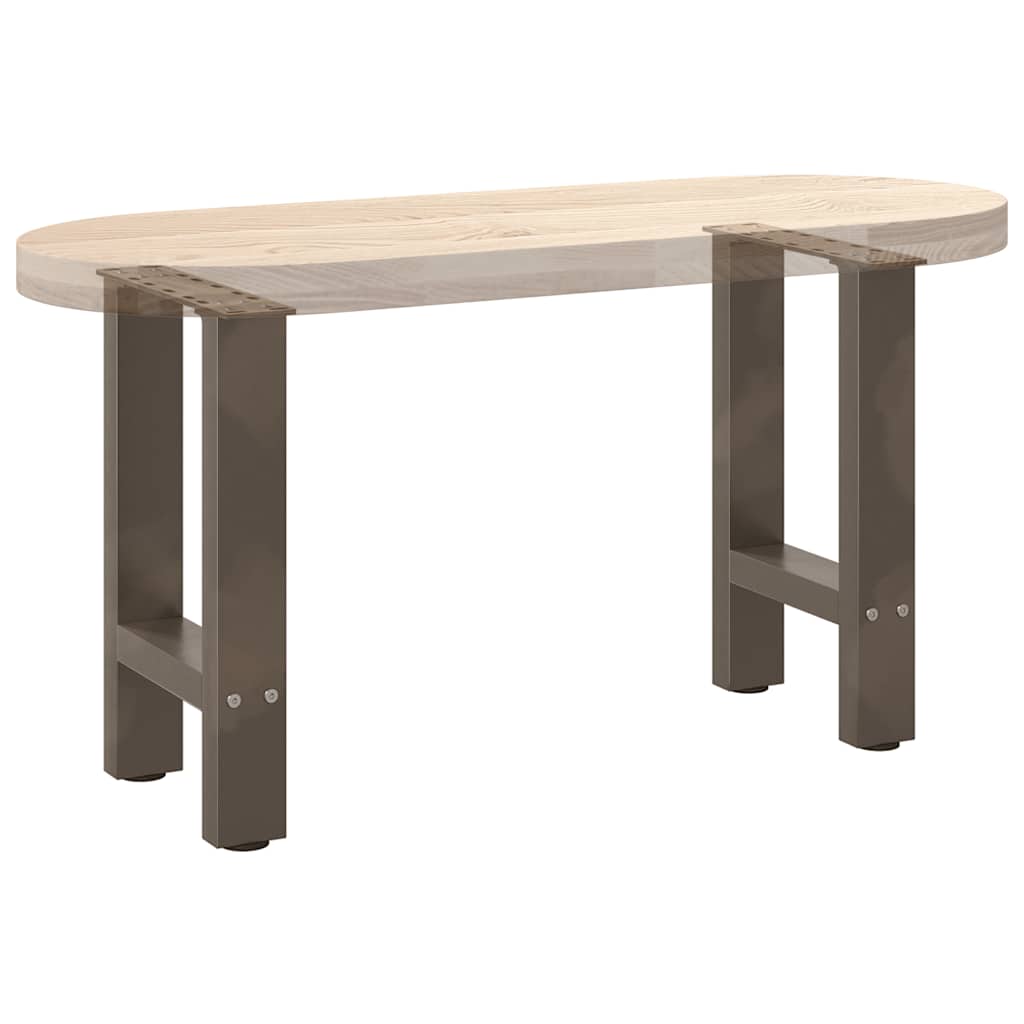 2 db natúr acél dohányzóasztal láb 38x(42-43) cm acél