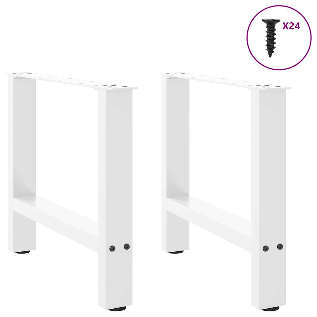 2 db fehér dohányzóasztal láb 50 x (42-43) cm acél