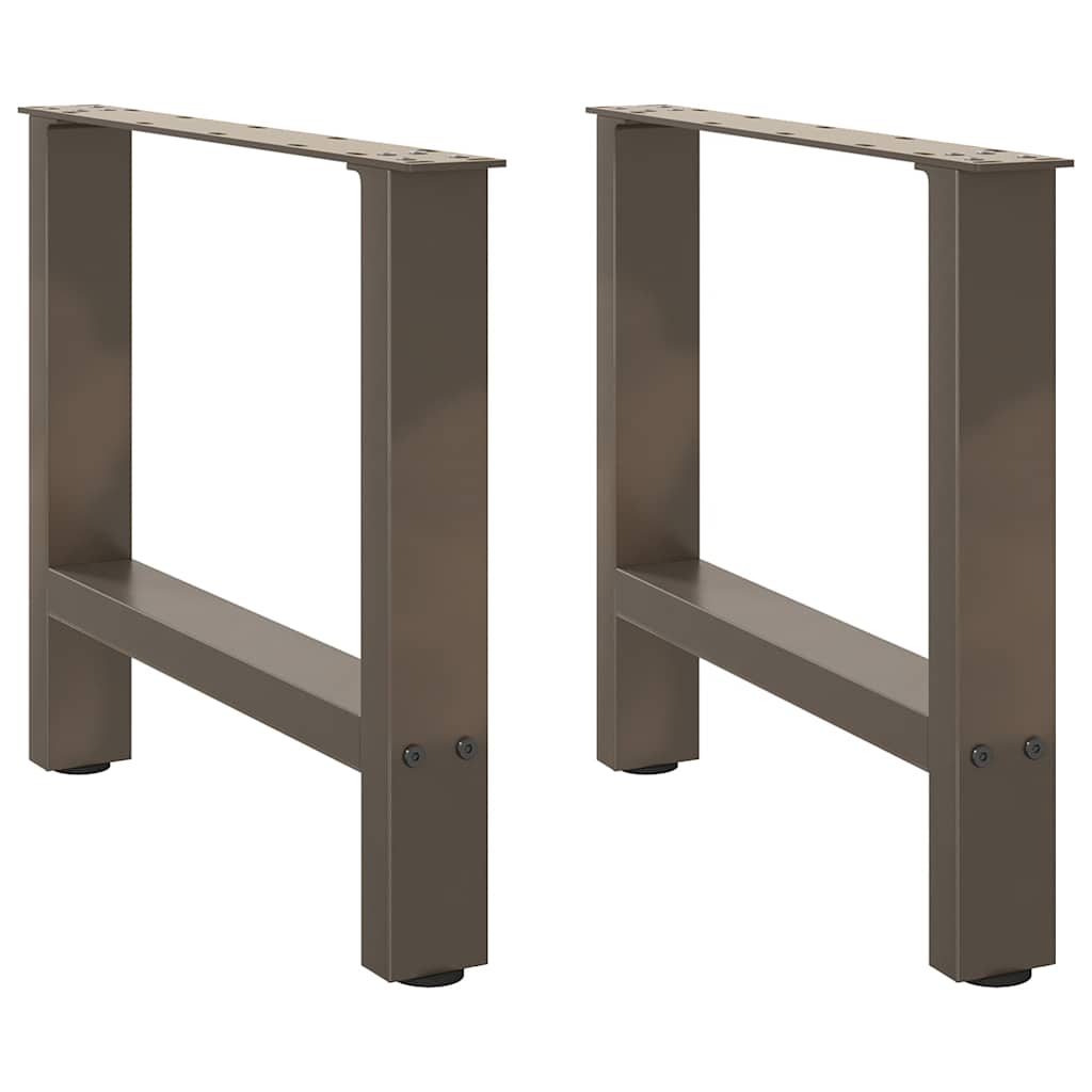 2 db natúr acél dohányzóasztal láb 50 x (42-43) cm acél