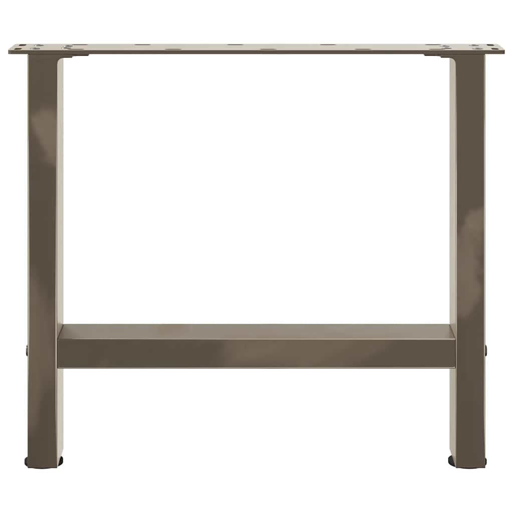 2 db natúr acél dohányzóasztal láb 50 x (42-43) cm acél