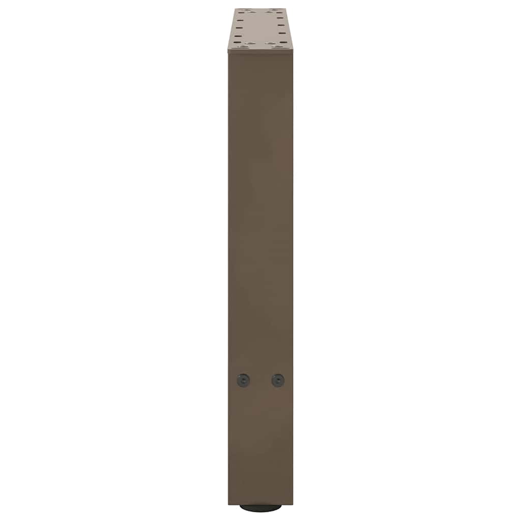 2 db natúr acél dohányzóasztal láb 50 x (42-43) cm acél