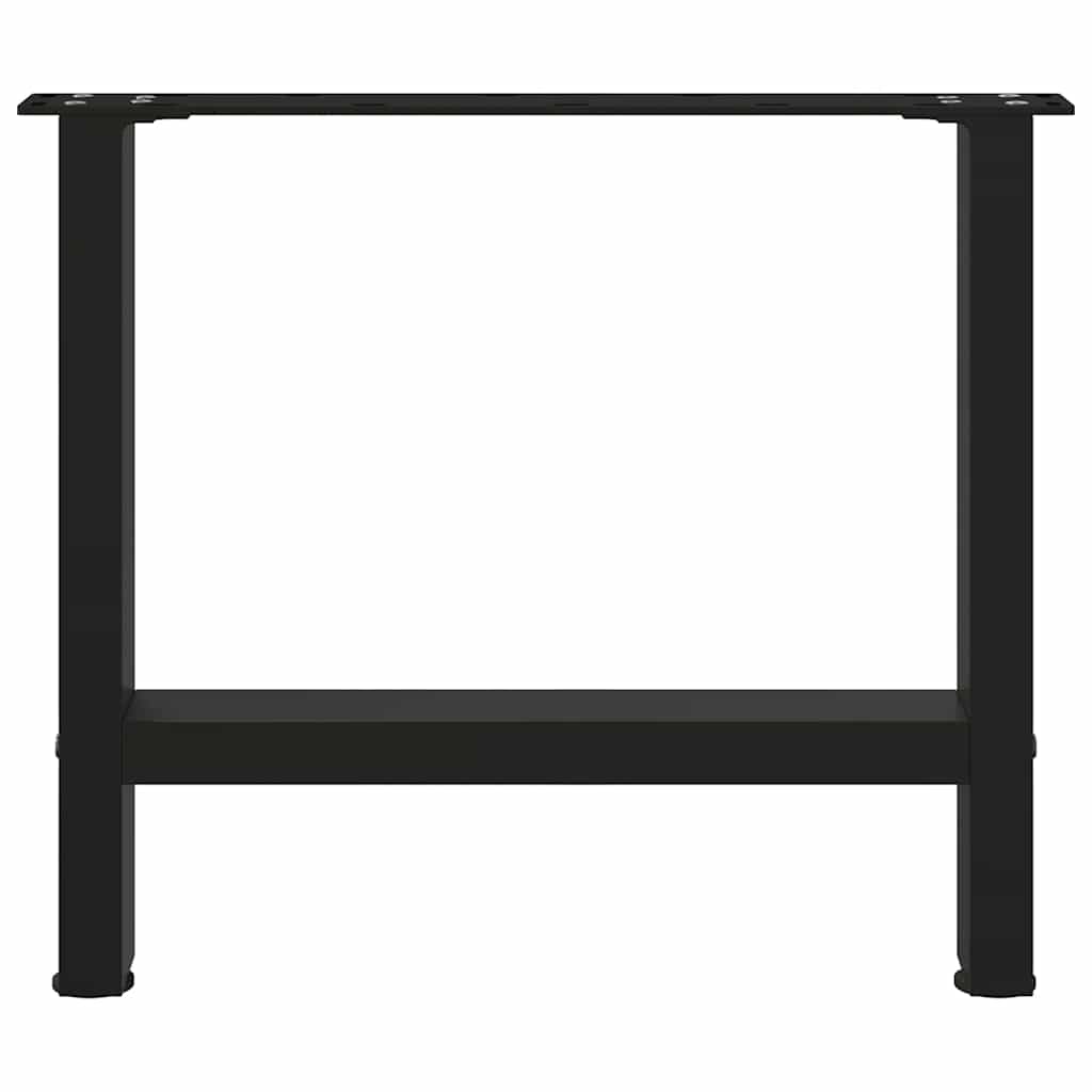 2 db fekete acél dohányzóasztal láb 60 x (42-43) cm