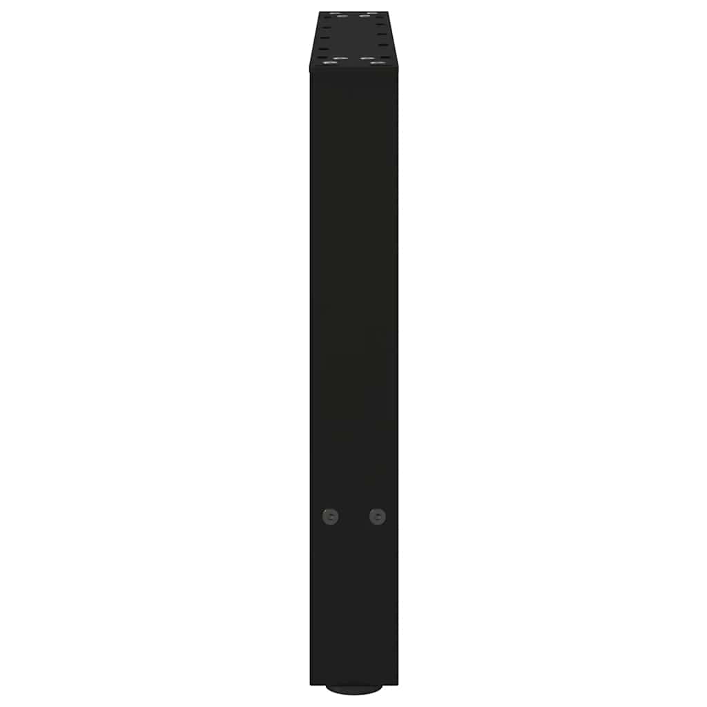 2 db fekete acél dohányzóasztal láb 60 x (42-43) cm