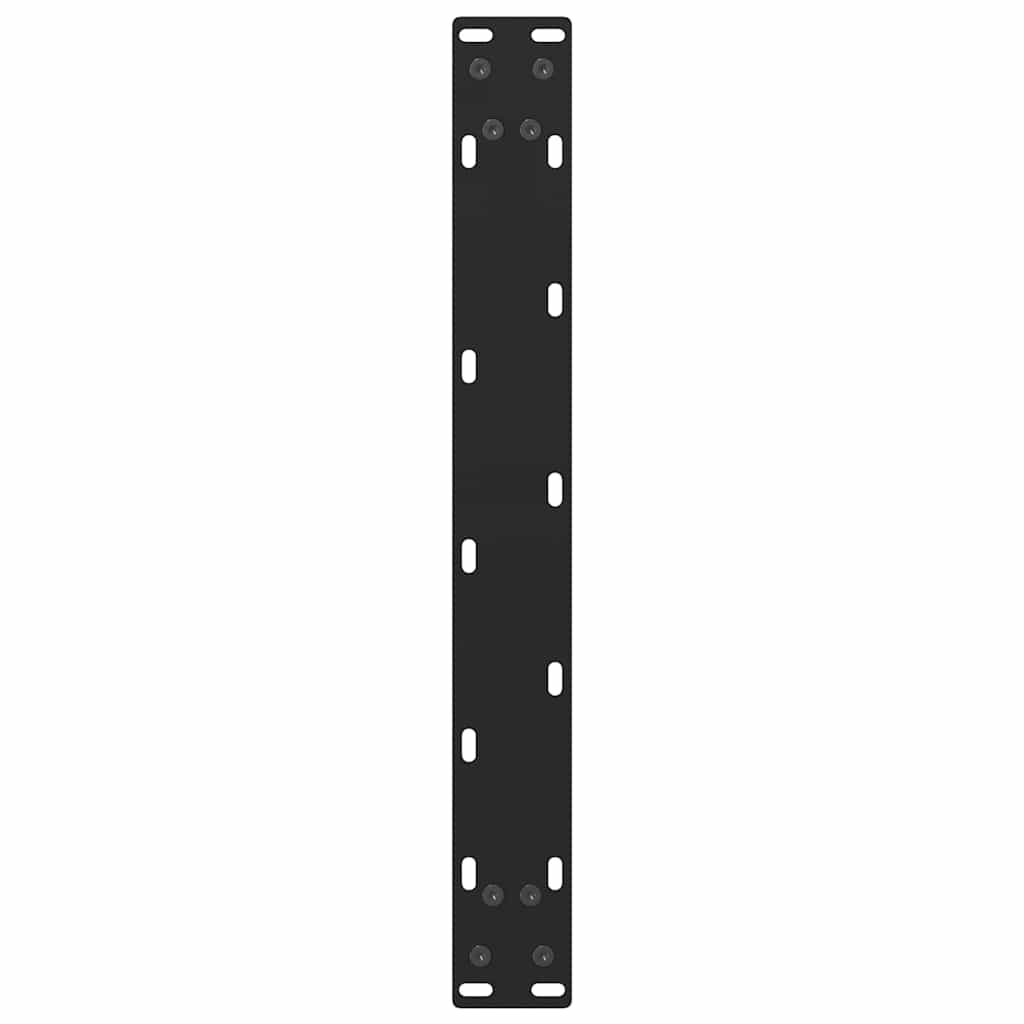 2 db fekete acél dohányzóasztal láb 60 x (42-43) cm