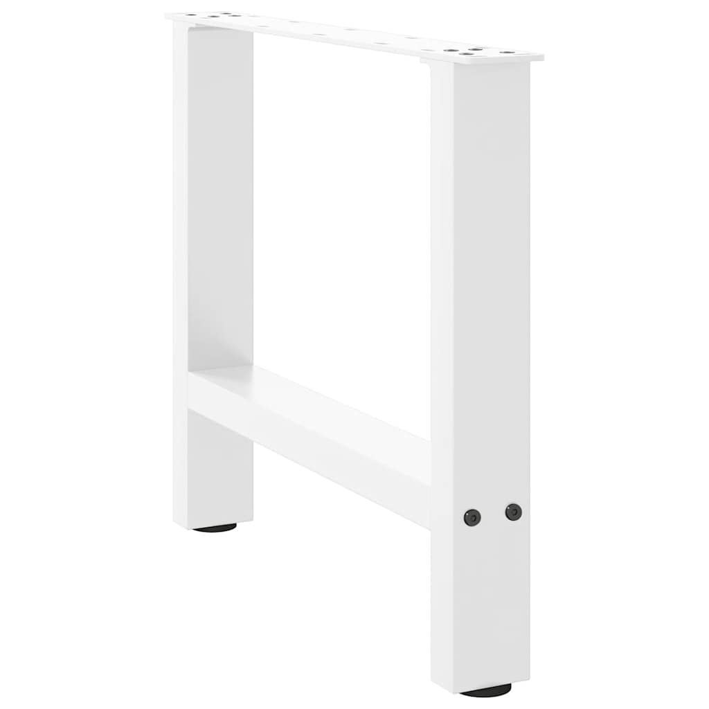 2 db fehér dohányzóasztal láb 60 x (42-43) cm acél