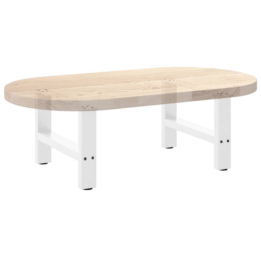 2 db fehér dohányzóasztal láb 60 x (42-43) cm acél
