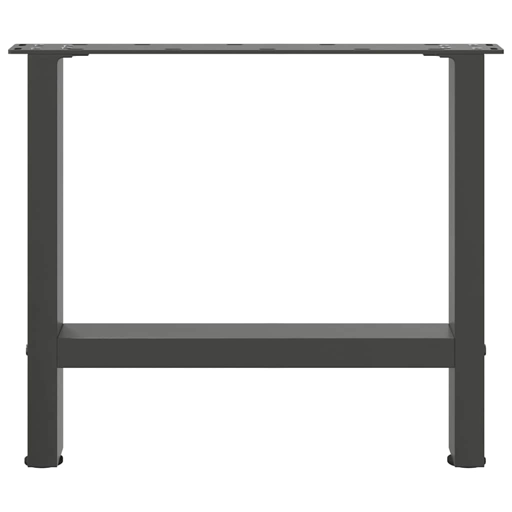 2 db antracitszürke acél dohányzóasztal láb 60 x (42-43) cm
