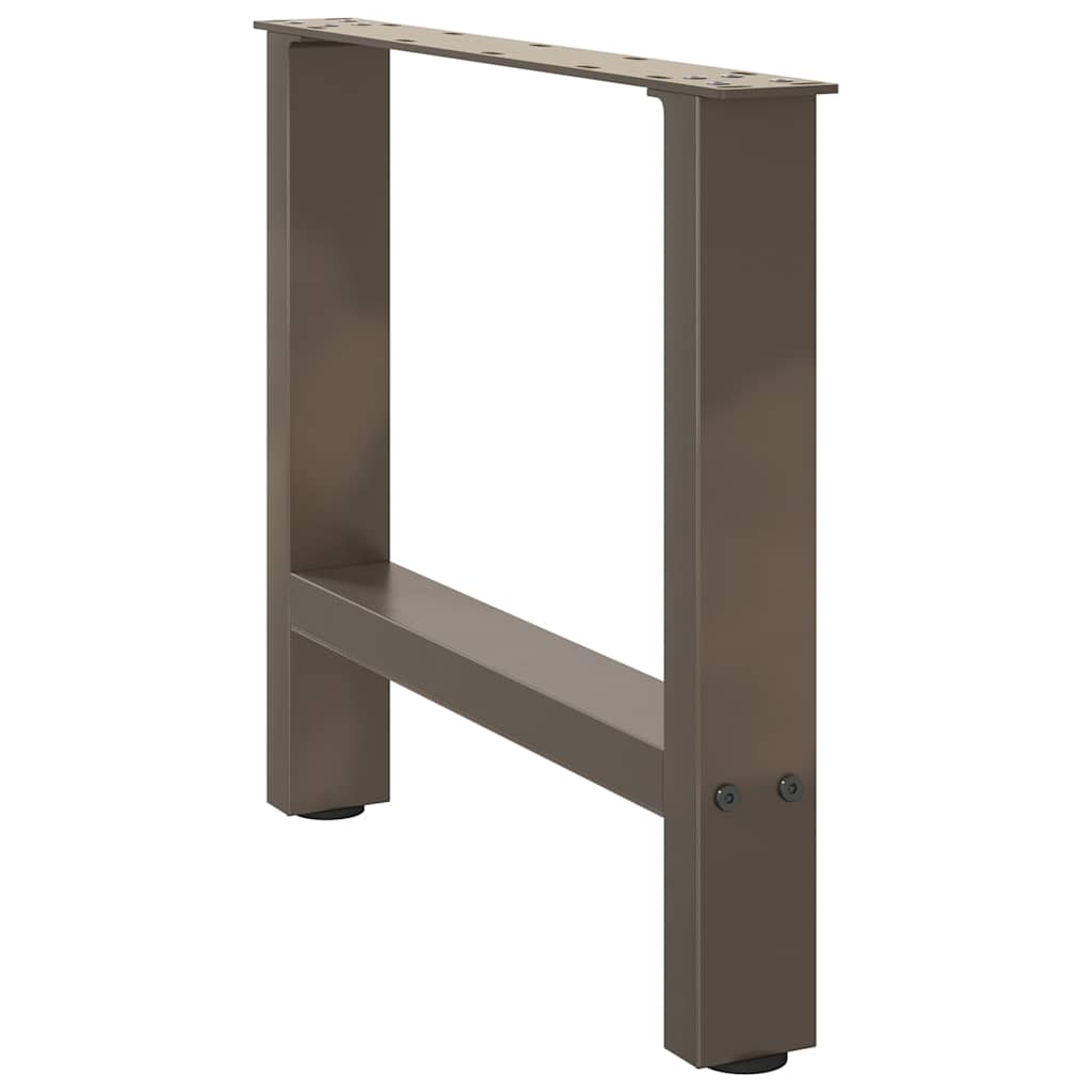 2 db natúr acél dohányzóasztal láb 60 x (42-43) cm acél