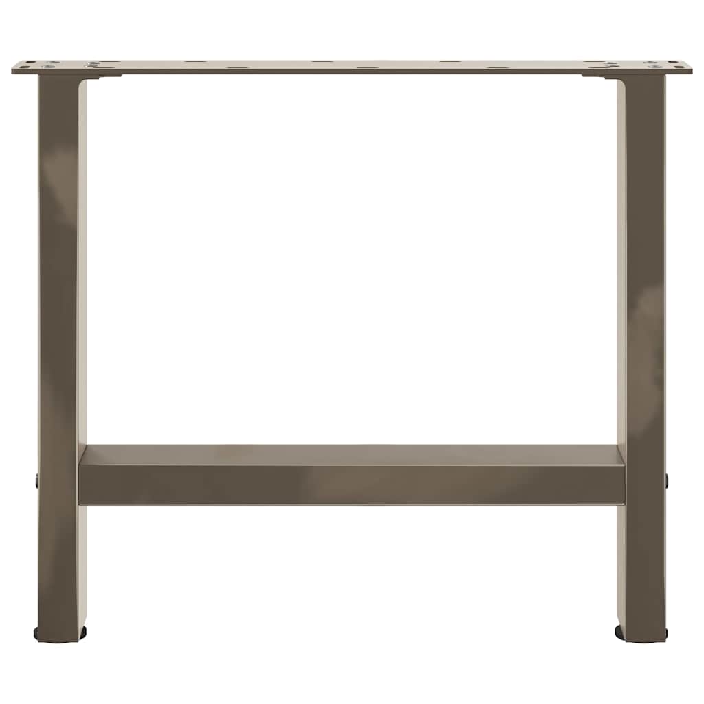 2 db natúr acél dohányzóasztal láb 60 x (42-43) cm acél