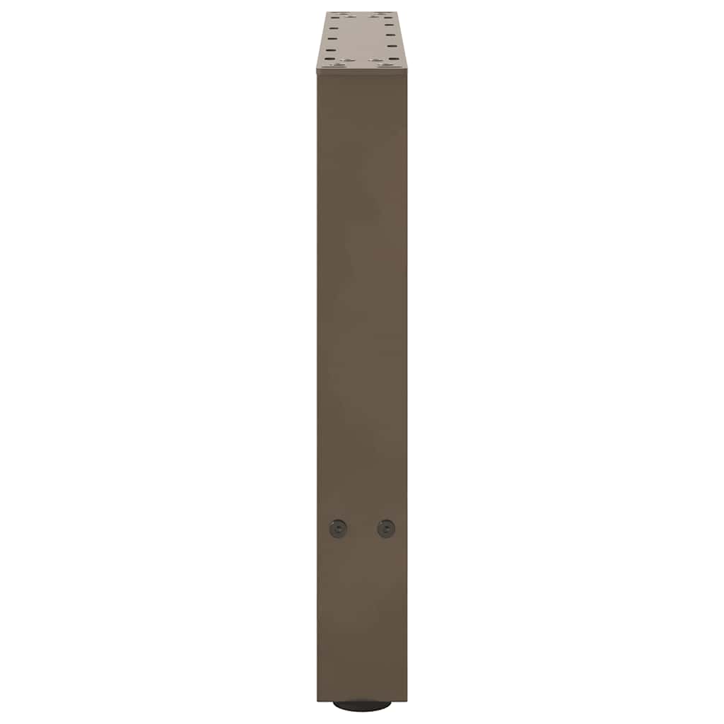 2 db natúr acél dohányzóasztal láb 60 x (42-43) cm acél