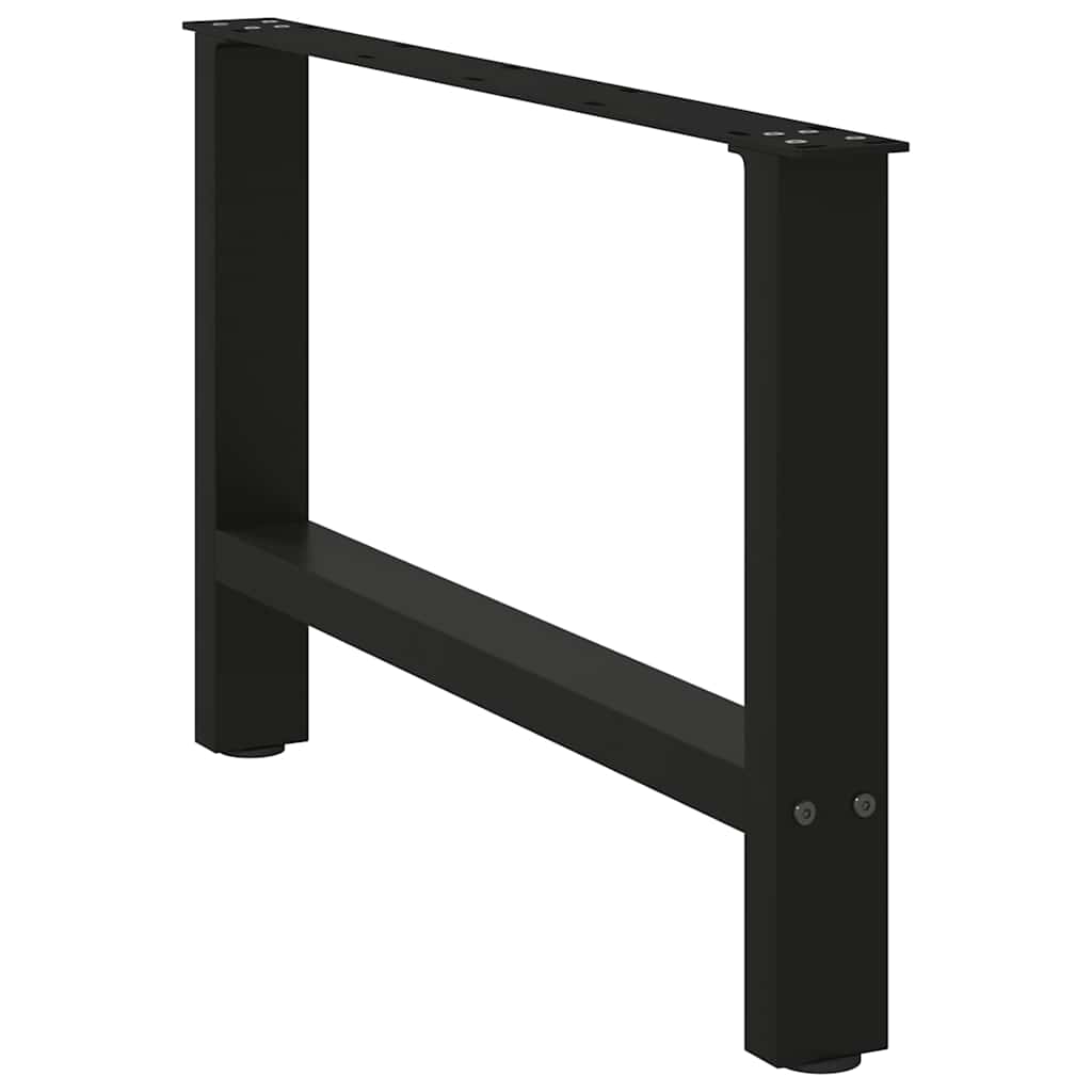 2 db fekete acél dohányzóasztal láb 70 x (42-43) cm
